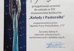 Dyplom dla Pani Anny Czuchaj-Seńko