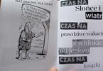 Postzin w komiksem i hasłami wycinkami z gazet