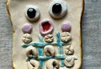 Zdjęcie: ceramiczny tost gra w kółko i krzyżyk