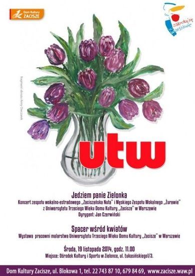 Wystawa UTW: Spacer wśród kwiatów