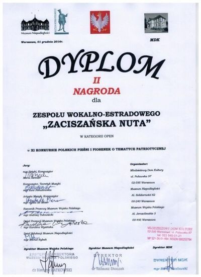 Gratulacje dla naszych zespołów